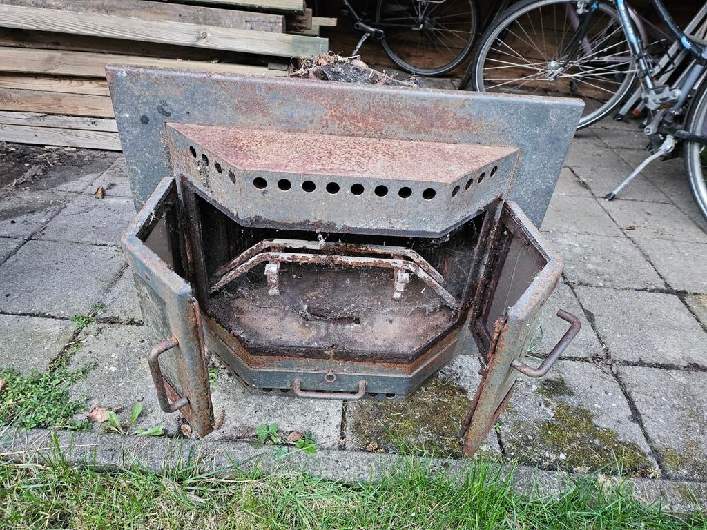 Alles brander + stalen pijp, Ophalen, Gebruikt