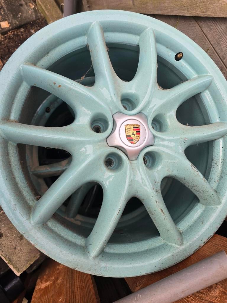 19 inch Porsche cayenne velgen 5x130 met adapters 5x112, Ophalen of Verzenden