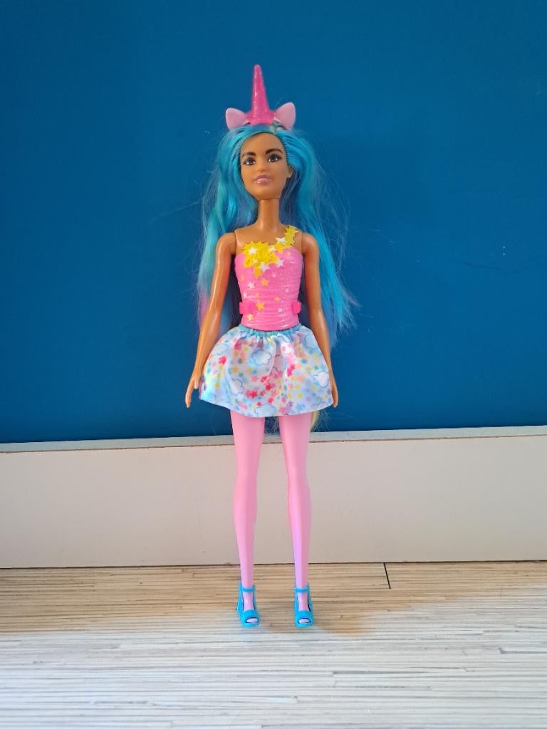 Unicorn barbie, Ophalen of Verzenden, Gebruikt, Barbie