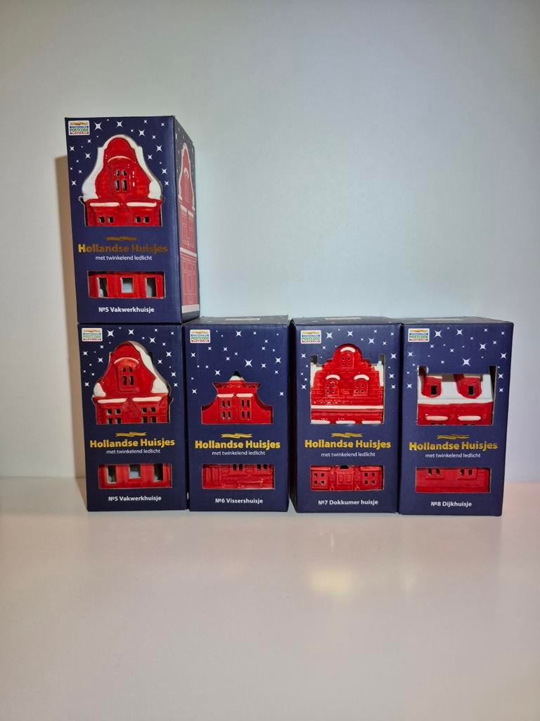 Postcode lotterij huisjes 5t/m8 (Nieuw!), Diversen, Ophalen of Verzenden, Nieuw