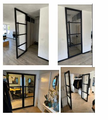 taatsdeur op maat industrieel industriele deur wit zwart, Doe-het-zelf en Verbouw, Deuren en Horren, -, Nieuw, Ophalen of Verzenden