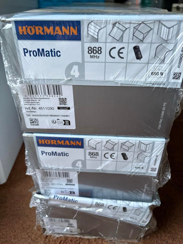 Hörmann Promatic 4 Garagedeur Motor met MRail  LAATSTE!, Ophalen, 120 cm of meer, 215 cm of meer, Garagedeur