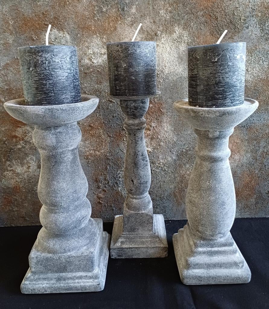 Kandelaars landelijke stijl, Ophalen of Verzenden, Hout, 25 tot 50 cm