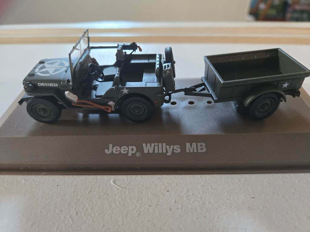 Atlas Collections Jeep Willys MB modelauto, Verzenden, Nieuw, 1:32 tot 1:50, Overige typen