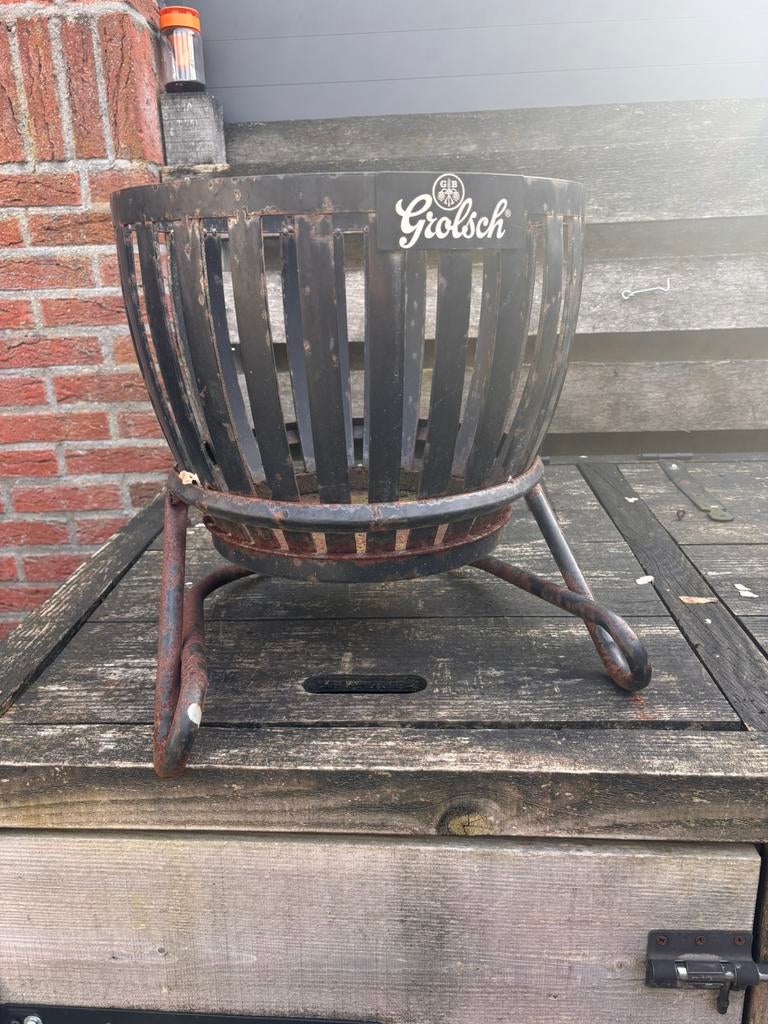 Grolsch vuurkorf, Ophalen, Gebruikt