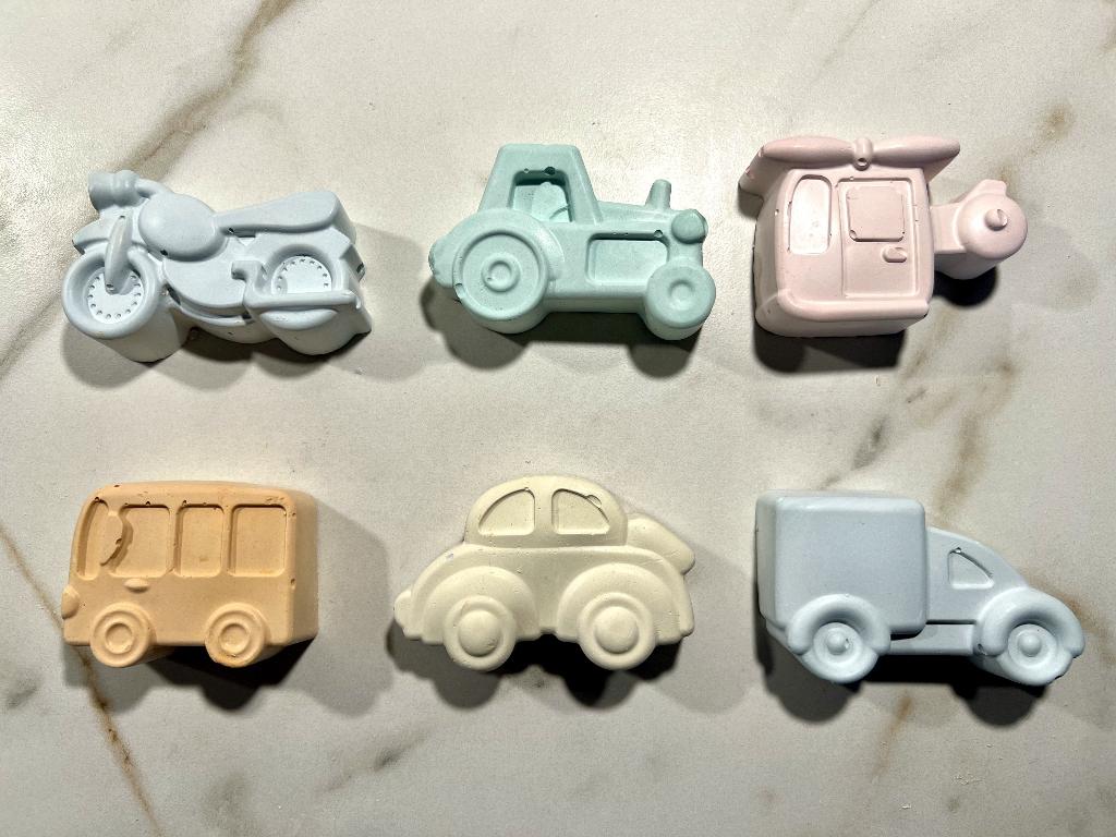 Traktatie Stoepkrijt Voertuigen met bellenblaas verjaardag, Ophalen of Verzenden, Nieuw, Feestartikel, Verjaardag