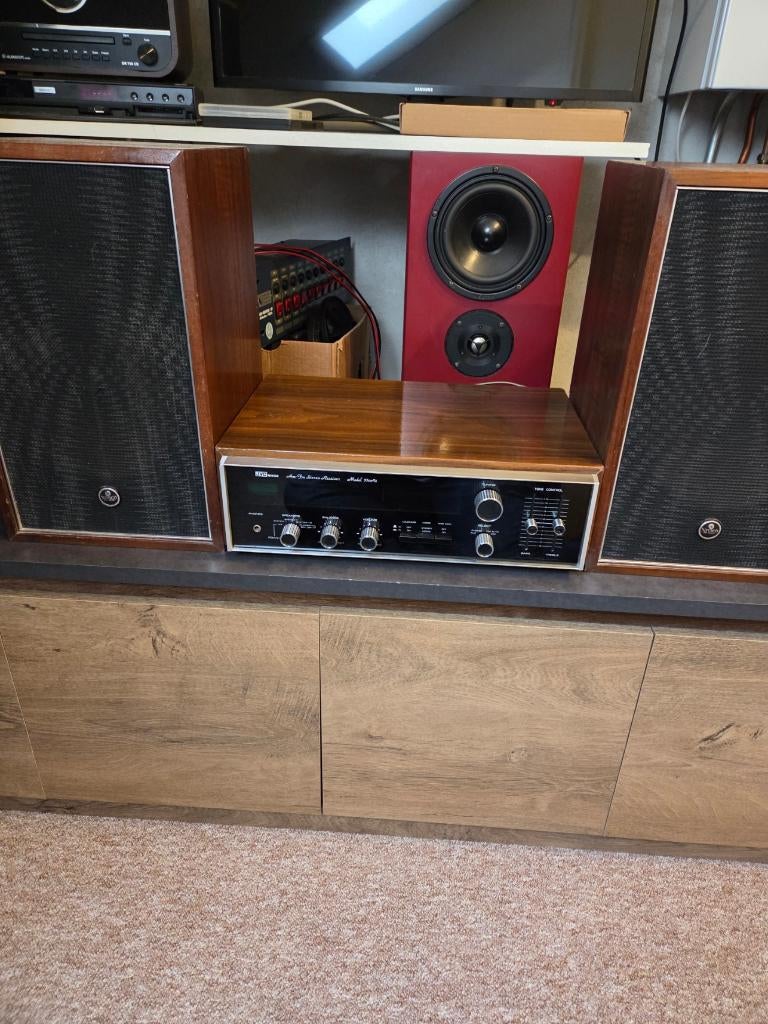 JVC NIVICO 5500U receiver met originele speakers (Jaren 70), Ophalen, JVC, Losse componenten, Zo goed als nieuw