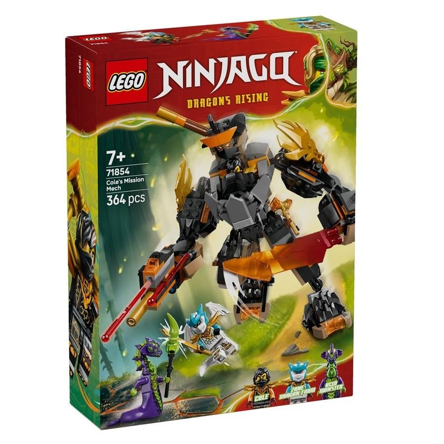 LEGO Ninjago 71854 Cole's Missiemecha en Draak Zane, Ophalen of Verzenden, Nieuw, Complete set, Lego