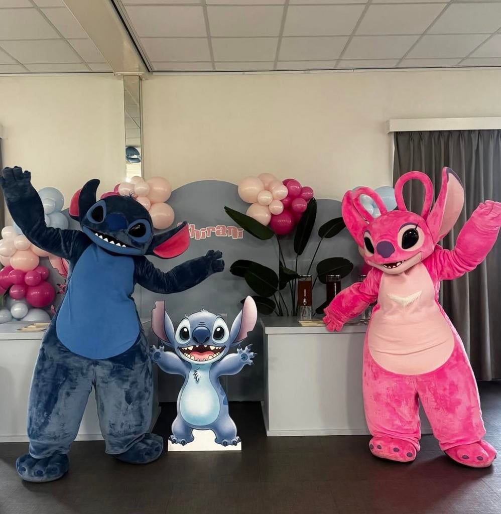Stitch en Angel mascotte te boek ‼️, Hobby en Vrije tijd, Feestartikelen | Verhuur, Ophalen, Zo goed als nieuw