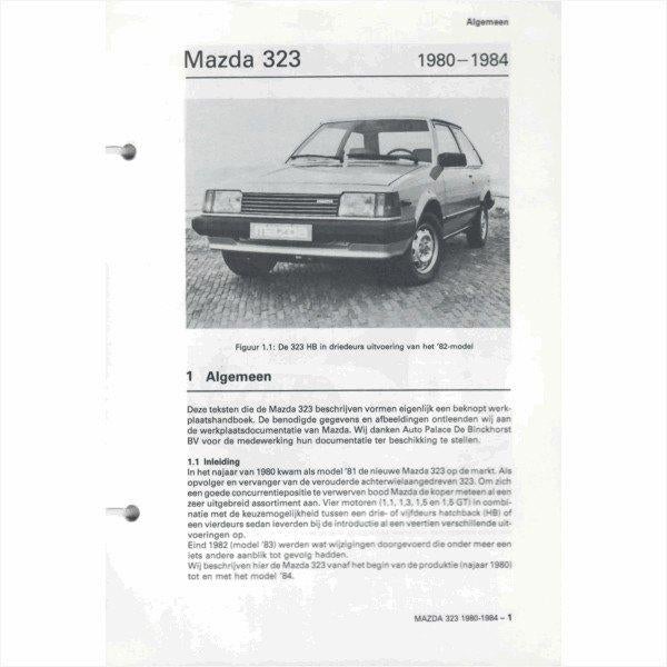 Mazda 323 Vraagbaak losbladig 1980-1984 #2 Nederlands, Boeken, Auto's | Boeken, Gelezen, Mazda, Ophalen of Verzenden