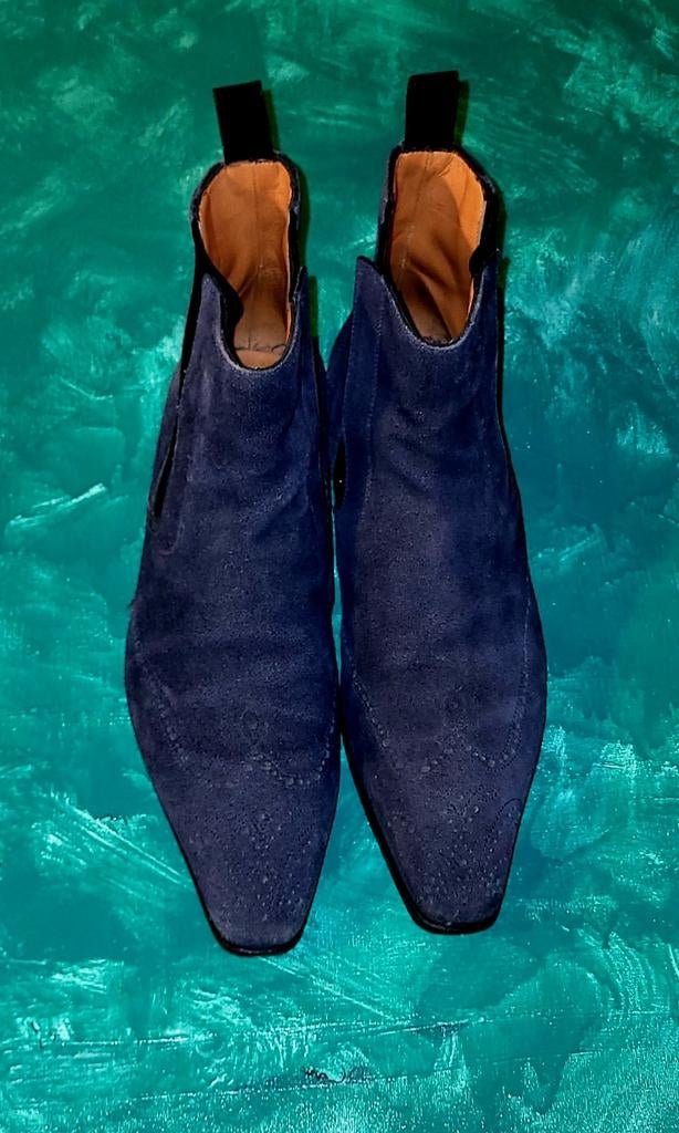 Santoni chelsae boots mt.44, Ophalen of Verzenden, Zo goed als nieuw, Blauw, Boots