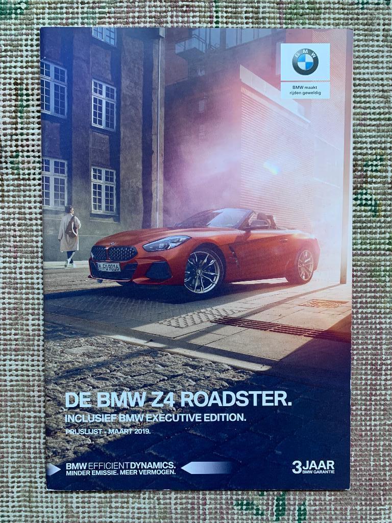 Nederlandse prijslijst BMW Z4 2019, Nieuw, Ophalen of Verzenden, BMW, BMW