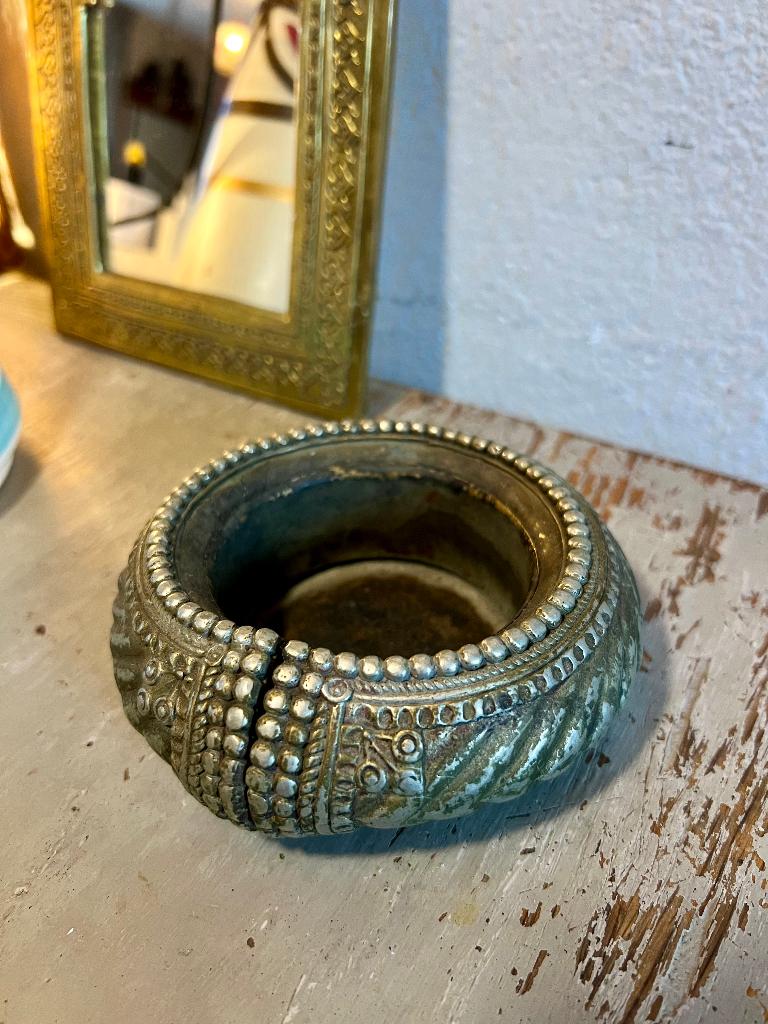 Antiek zilver boho tribale armband Oman Arabische enkelband, Antiek en Kunst, Ophalen of Verzenden