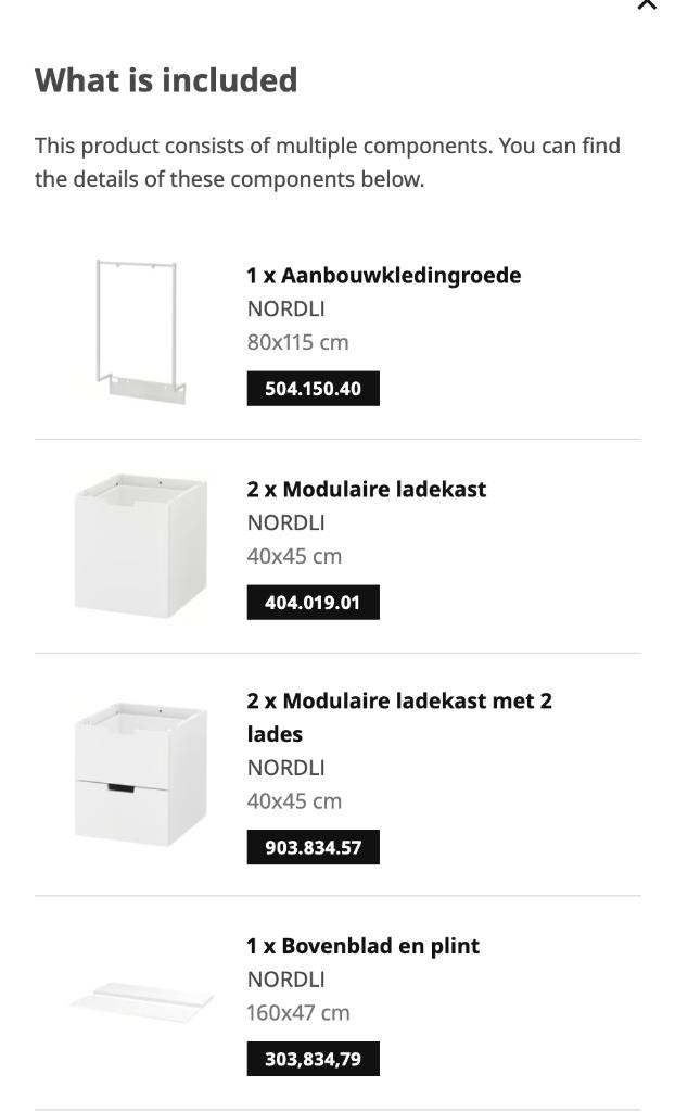 ikea wardrobe, Ophalen, 150 tot 200 cm, Zo goed als nieuw, Met lade(s)
