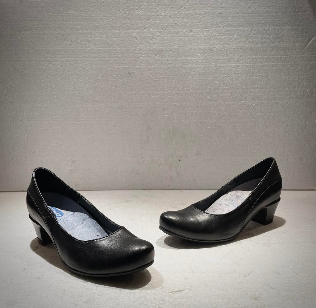 Wolky Comfort lage ‘ pump ‘ / schoenen met lage hak zwart 37, Schoenen met lage hakken, Zwart, Ophalen of Verzenden, Zo goed als nieuw