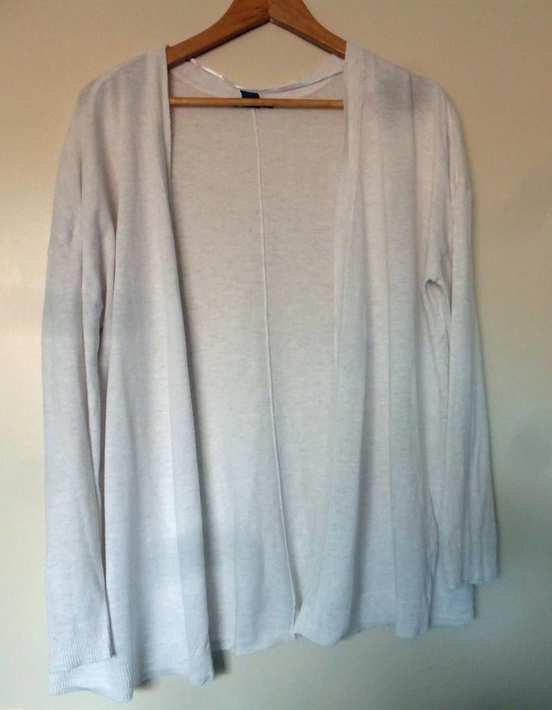 gebreid creme vest, maat: S, H&M, Beige, Ophalen of Verzenden, Maat 36 (S)