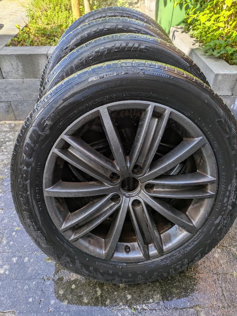 AutoBanden op VW velgen, Auto-onderdelen, Banden en Velgen, Ophalen, 18 inch, Gebruikt, Banden en Velgen