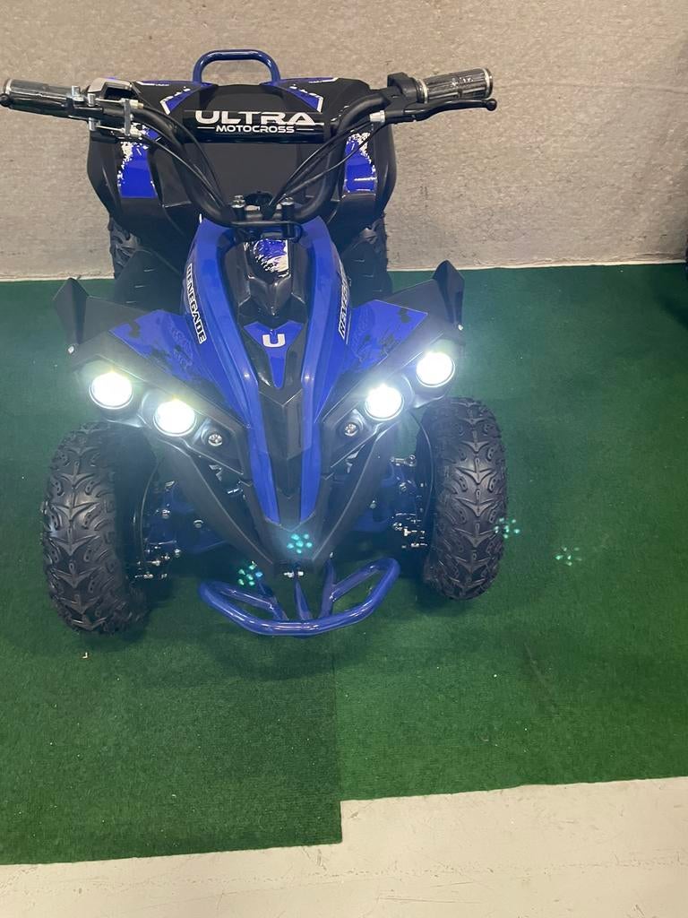 Nieuwe Ultra 1000W 48V elektrische blauwe midi kinder quad, Ophalen, Nieuw, De kooi, Ultra