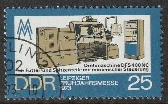 DDR 1973 1833 Leipziger messe 25p, Gest, Ophalen of Verzenden, DDR, Gestempeld