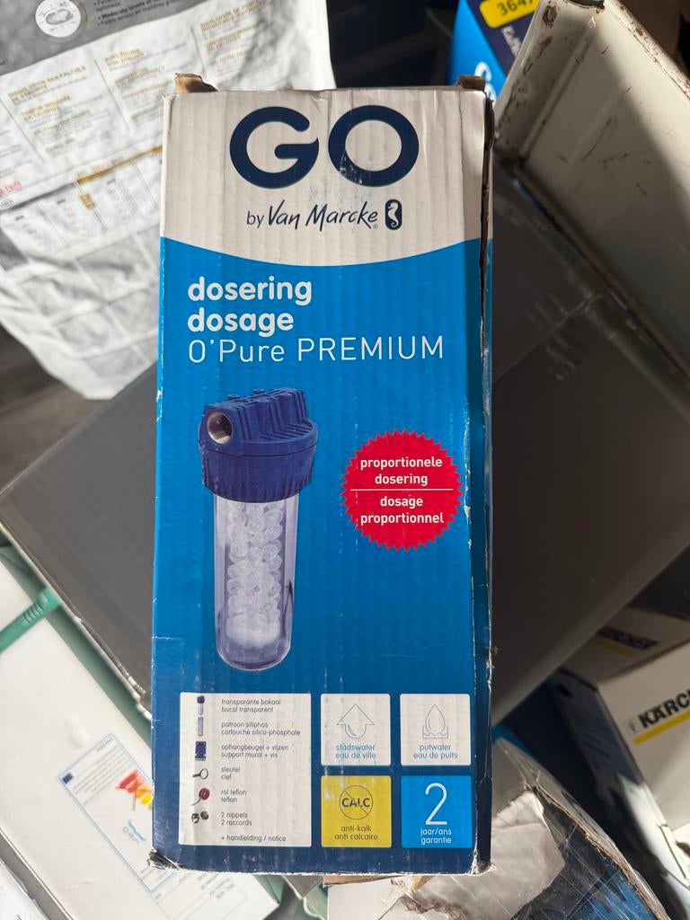 GO by Van Marcke O'Pure Premium waterontharder, Nieuw, Ophalen of Verzenden, Onb, Van marcke