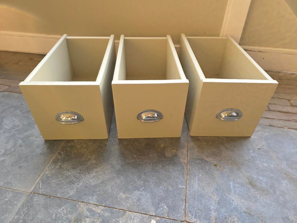 Brocante kistjes 3sst, Ophalen, 1 of 2 laden, 50 tot 100 cm, Minder dan 100 cm