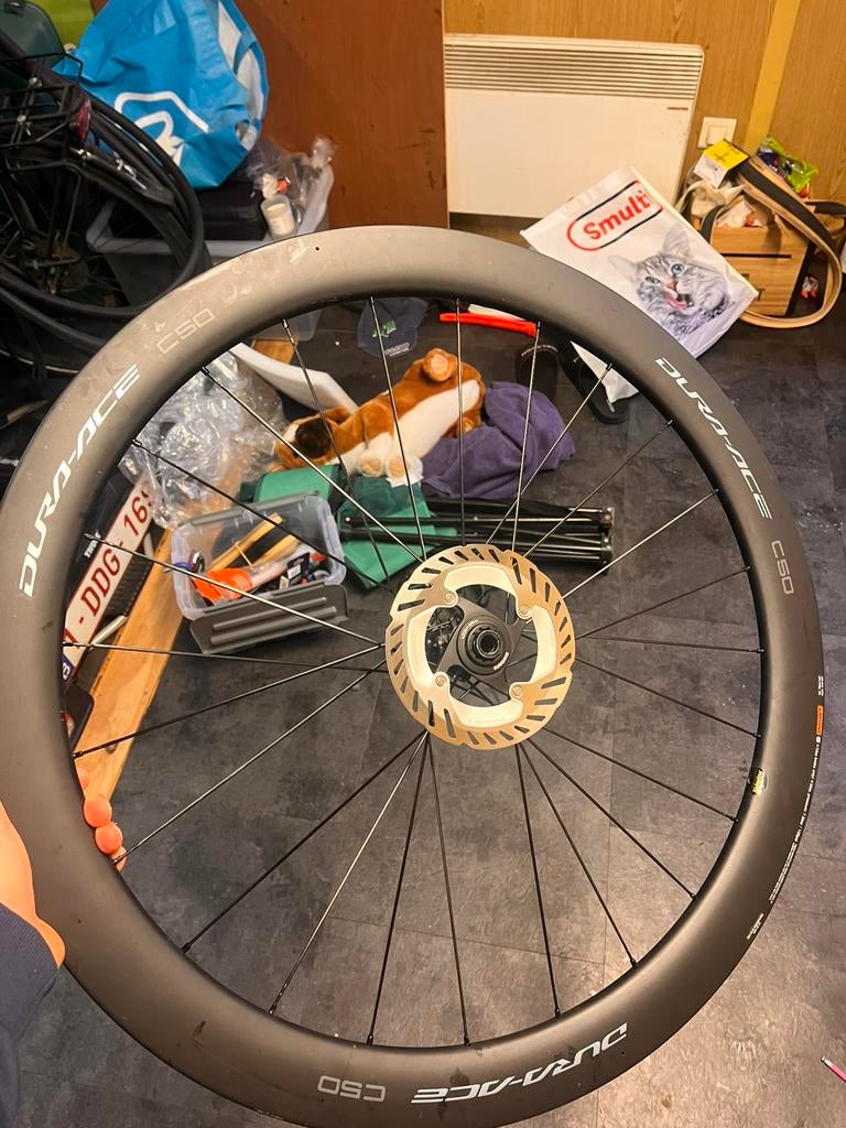 Dura Ace C50 carbon wielset, Fietsen en Brommers, Fietsonderdelen, Ophalen of Verzenden, Gebruikt, Wiel