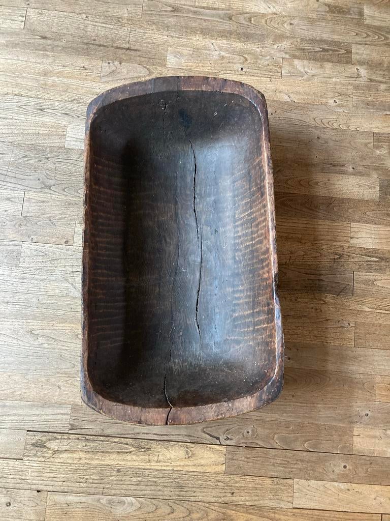 Antieke houten trog, Ophalen