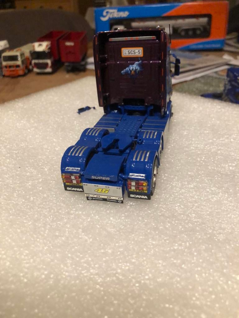 SCANIA 6x2 Trekker voorbesturing PRACHT MODELL, Ophalen of Verzenden, Zo goed als nieuw, Hijskraan, Tractor of Landbouw