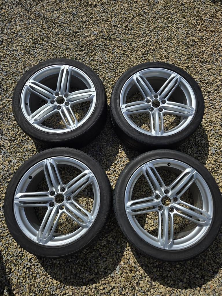 Audi velgen 19 inch met Vredestein zomerbanden, Gebruikt, Velg(en), 235 mm, Personenwagen