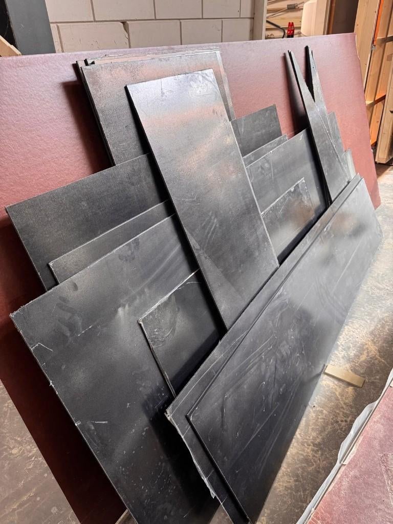 Restpartij zwarte HPL platen (Trespa), Ophalen, HPL, -, Minder dan 20 mm