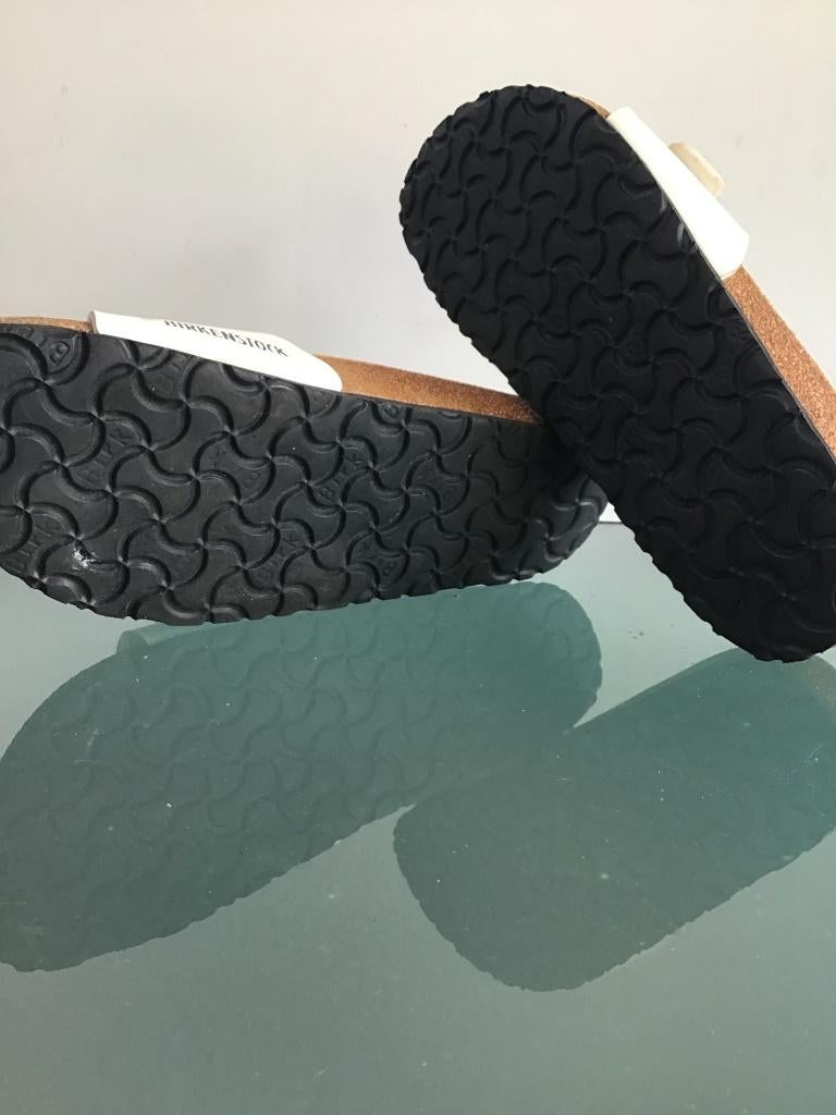 Birkenstock 37 wit | Slippers | Gratis verzenden, Slippers, Verzenden, Wit, Zo goed als nieuw