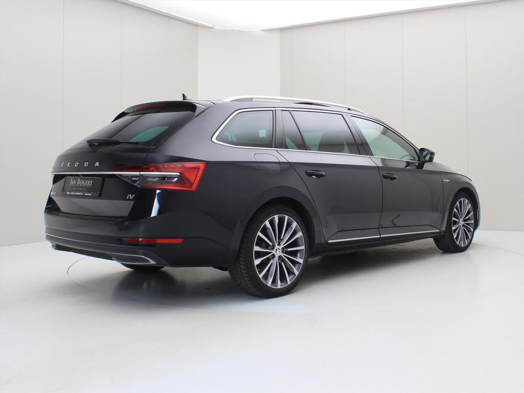Skoda Superb Combi 1.4 TSI iV 218PK DSG6 L&K [ PANO+ACC+CAME, Auto's, Automaat, Gebruikt, Zwart, 4 cilinders