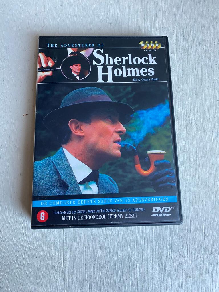 The Adventures of Sherlock Holmes Deel 1 - 4DVD Box, Ophalen of Verzenden, Zo goed als nieuw, Vanaf 6 jaar, Boxset