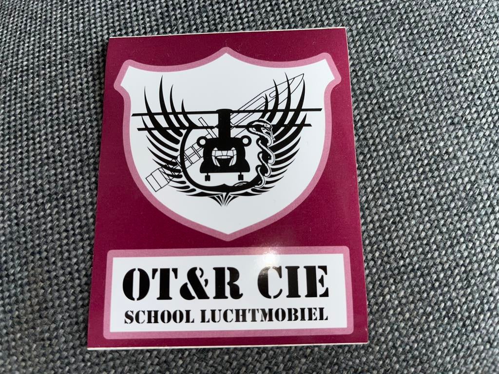 OT&R CIE School Luchtmobiel Sticker, Verzamelen, Verzenden, Nieuw