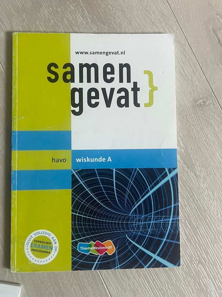 Samengevat havo wiskunde A, Ophalen of Verzenden, Zo goed als nieuw, HAVO, Wiskunde A