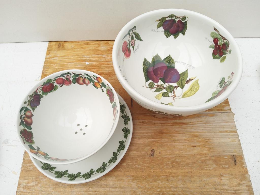 Portmeirion - Pamona - Fruittest en Fruitschaal - Vintage, Ophalen of Verzenden