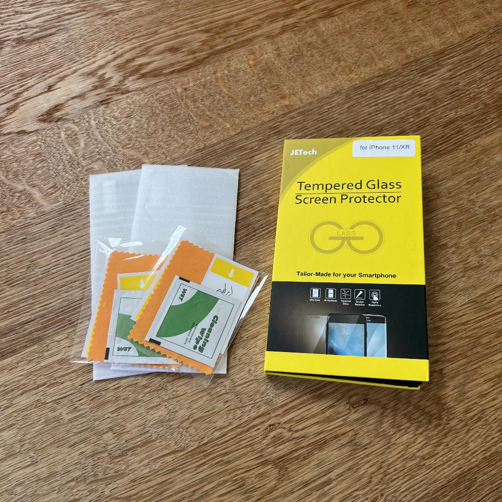 JETech tempered glass screen protector iPhone 11 / XR 2 pack, IPhone XR, Nieuw, Transparant, Ophalen of Verzenden