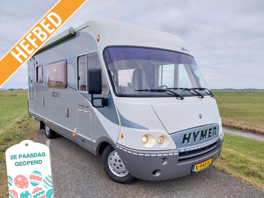 Ruime Hymer Hymermobil 544 B met trekhaak en XXL koelkast, Ringverwarming, Treinzit, Bedrijf, Hymer
