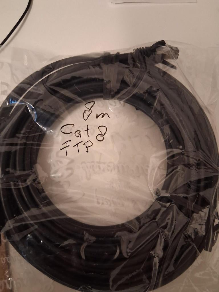 te koop ethernet kabel verzilverd Cat 8, Ophalen of Verzenden, Zo goed als nieuw