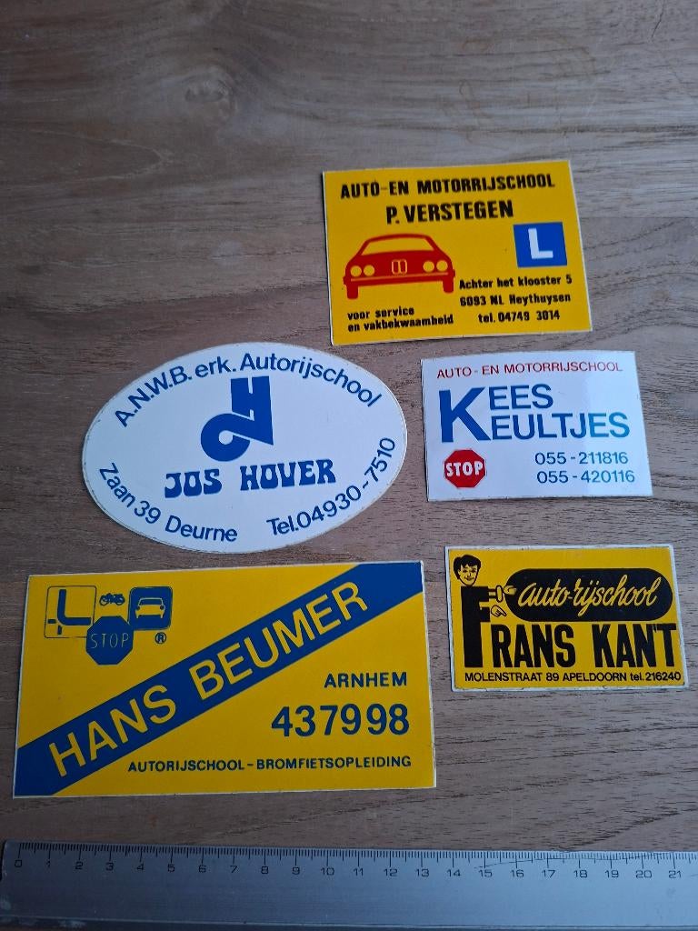 Stickers rijscholen, Ophalen of Verzenden, Zo goed als nieuw, Auto of Motor