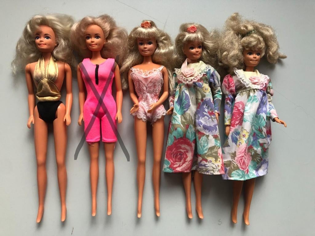Vintage Barbie Pop Lucky 1987/1989 6,00 per stuk, Ophalen of Verzenden, Gebruikt, Fashion Doll