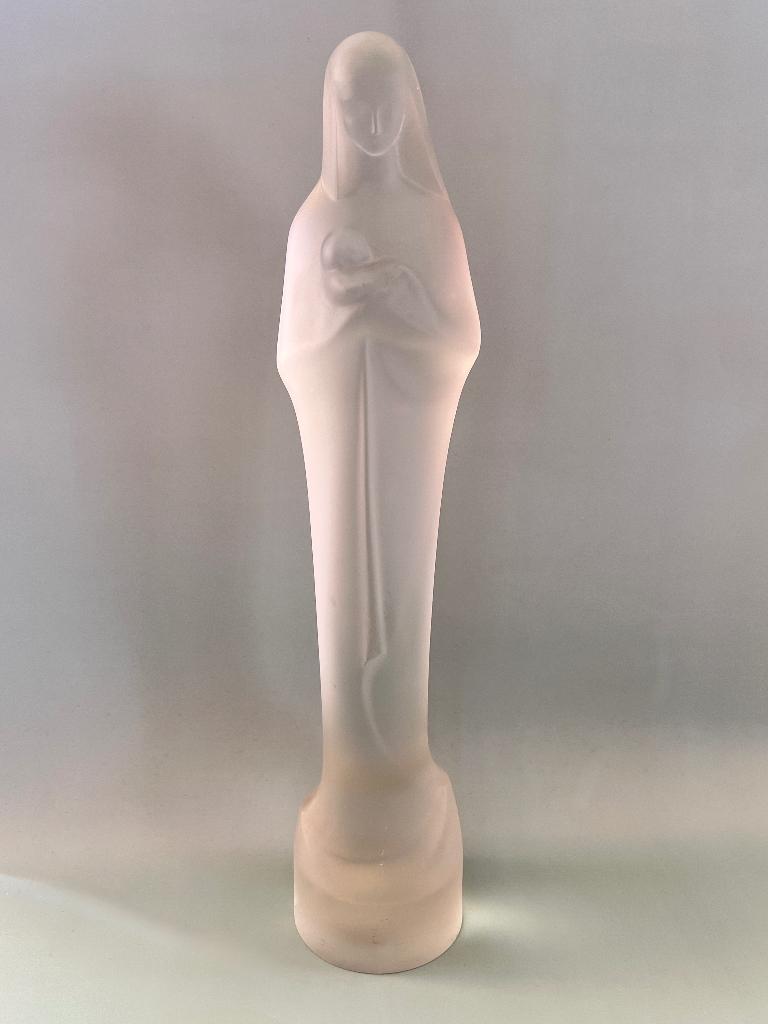 Madonna 37 cm - Stef Uiterwaal - Leerdam, Antiek en Kunst, Antiek | Glas en Kristal, Ophalen of Verzenden