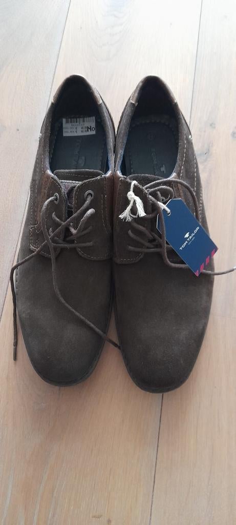 Nieuw Tom Tailor Bruine lederen suede Nette schoenen 43 Gala, Bruin, Overige typen, Nieuw, Tom Tailor