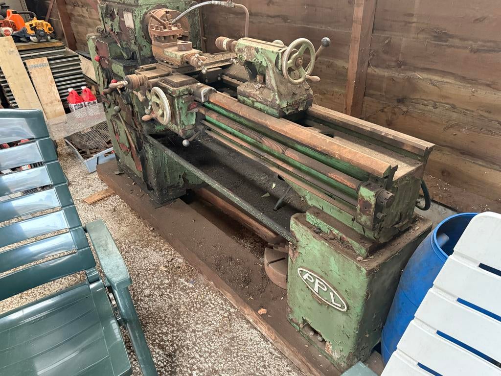 Grote metaaldraaibank, Ophalen, Gebruikt, Metaaldraaibank, 1000 mm of meer