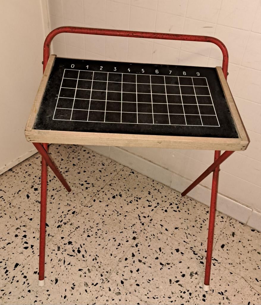 Bord schoolbord telbord decoratie, Antiek en Kunst, Verzenden