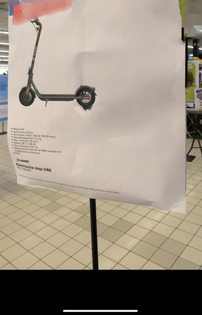 NAVEE V40i Elektrische Step - Nieuw in doos -1 jaar garantie, Fietsen en Brommers, Steps, Ophalen of Verzenden