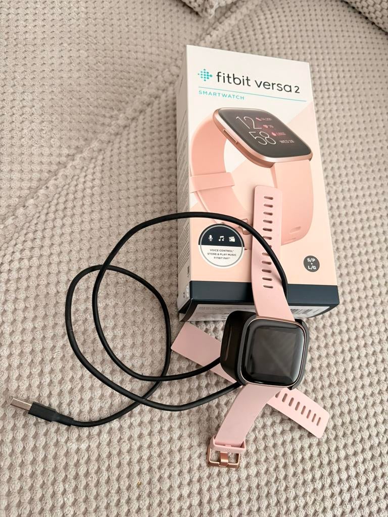 Fitbit Versa 2, Ophalen of Verzenden, Zo goed als nieuw, Roze, Android