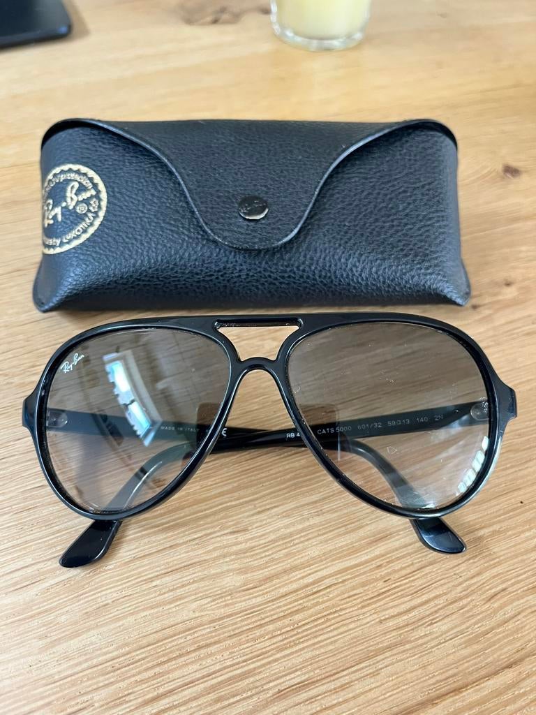 Ray Ban piloten zonnebril, Zonnebril, Zwart, Ophalen of Verzenden, Zo goed als nieuw