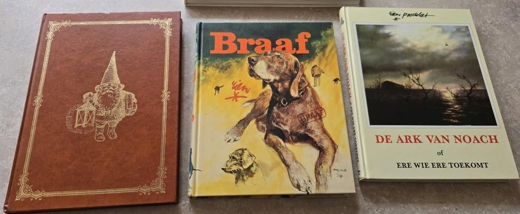 3 boeken van Rien Poortvliet en 1 gratis, Antiek en Kunst, Ophalen of Verzenden