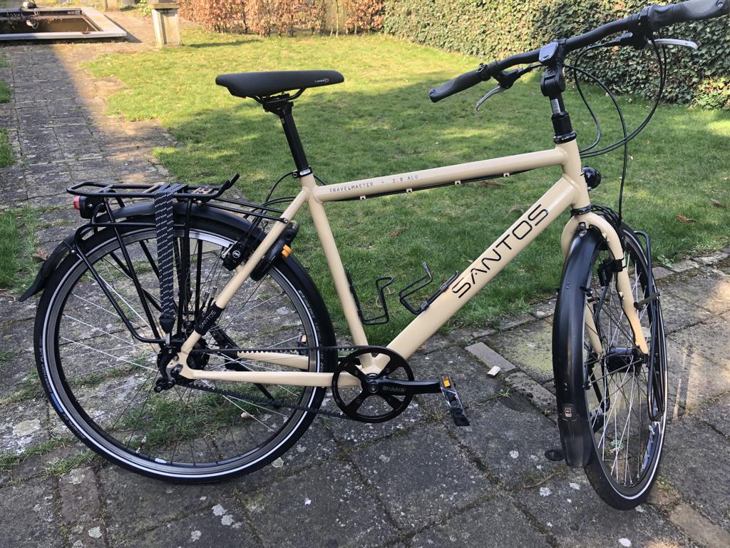 SANTOS TRAVELMASTER 2.8 Rohloff Gates Son, 28 inch, 10 tot 15 versnellingen, Zo goed als nieuw, 53 tot 57 cm